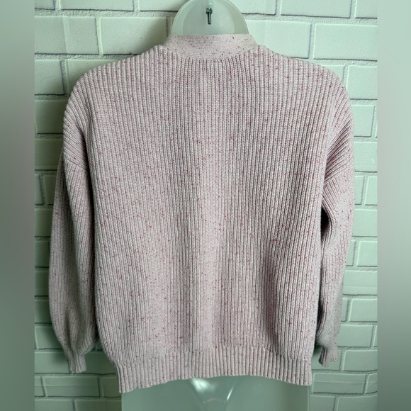 OLD NAVY Pink Button-Up Women's crop Sweater/size XL - Picture 7 of 9